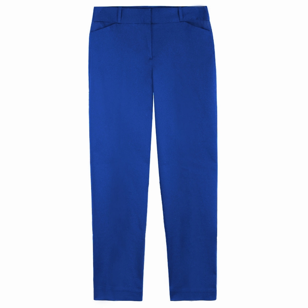 Blue Sateen Ankle Business or Casual Pants by 89th +Madison, Size 2 - NWT